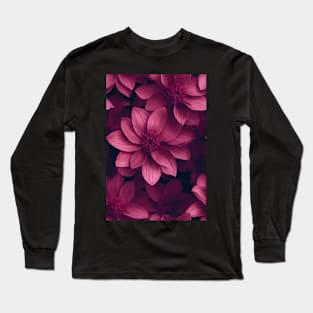 Beautiful Red Burgundy Flowers, for all those who love nature #96 Long Sleeve T-Shirt